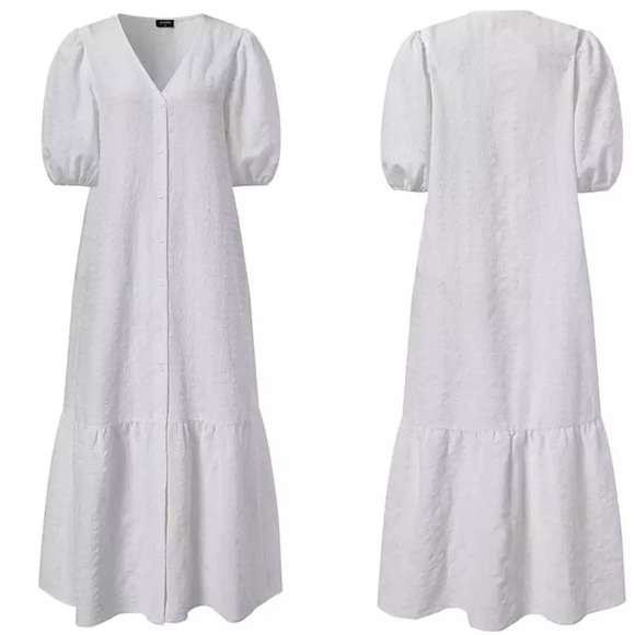 White Button-up Dress Jacket - Picture 3 of 3